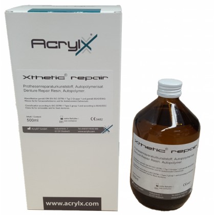 AcrylX Xthetic REPAIR Selfcure (Cold Cure) LIQUID ONLY 500ml